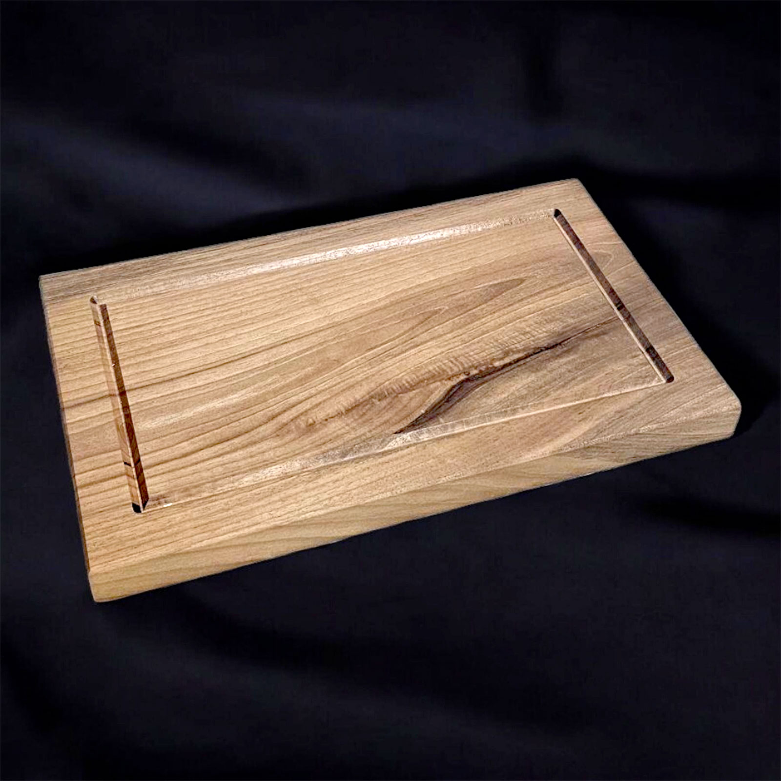 Tagliere con fibra di legno + silicone, Nero, Misure 30x21,5 cm